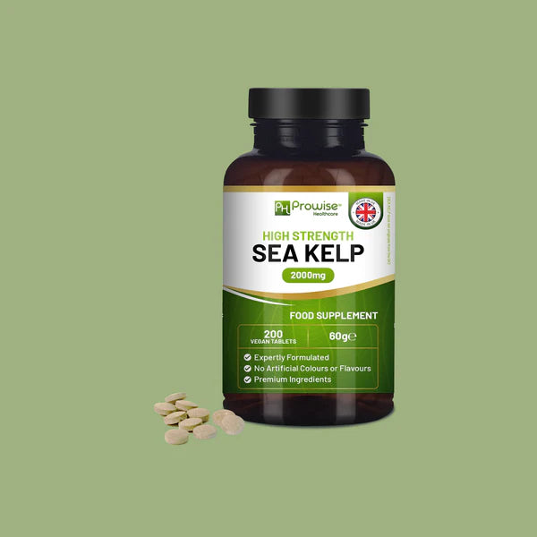 Sea Kelp 2000mg 200 Vegan Tablets | Natural Source of Iodine