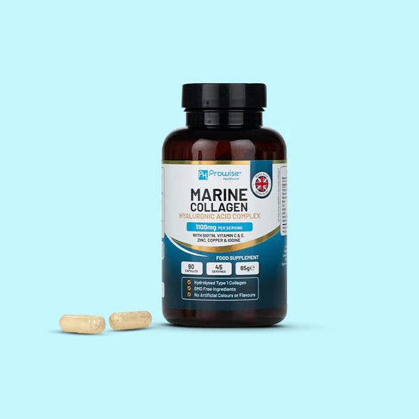 Marine Collagen with Hyaluronic Acid 1100mg - 90 Capsules