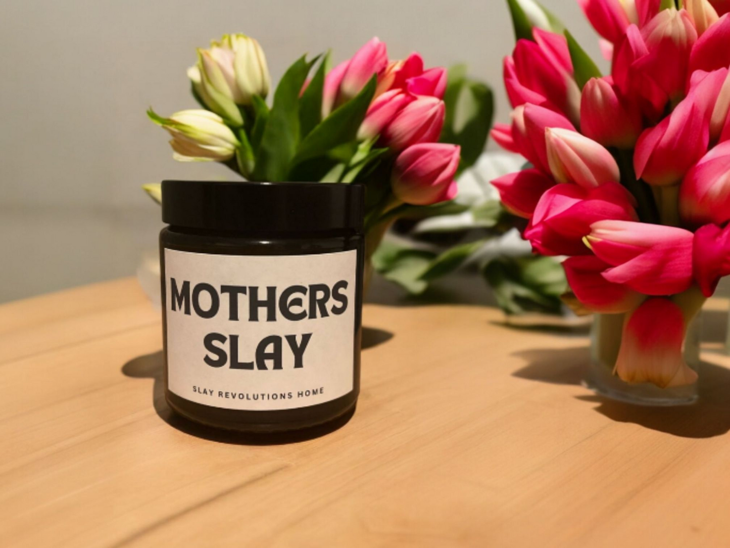 Mothers Slay - Soy Wax Candle - Peony & Blush Suede 120ml